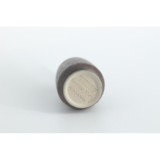 Image 1 of Set of 4 vintage brown stoneware vases by Gunnar Borg for Höganäs Ceramics, Sweden 1960