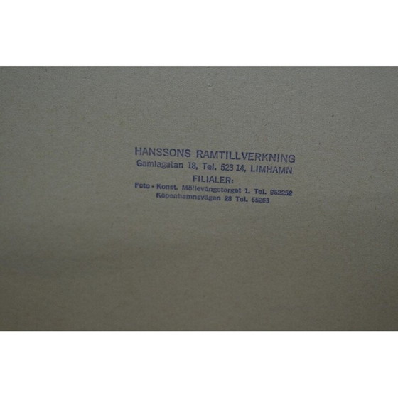 Image 1 of Ballerina vintage, acquerello e pastello su carta di Knud Hougart, anni '30