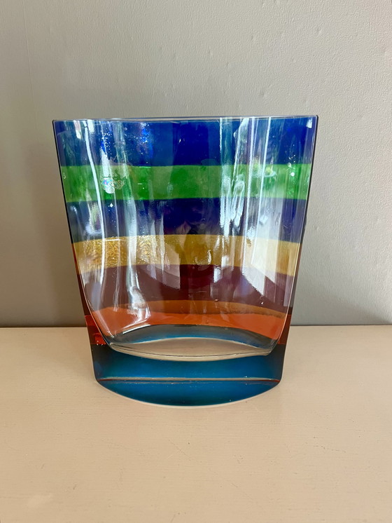 Image 1 of Steninge Slott Britten Paag 2002 Vase en verre signé