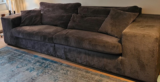 Image 1 of Design anthracite lounge 4-seater sofa