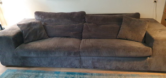 Image 1 of Design anthracite lounge 4-seater sofa