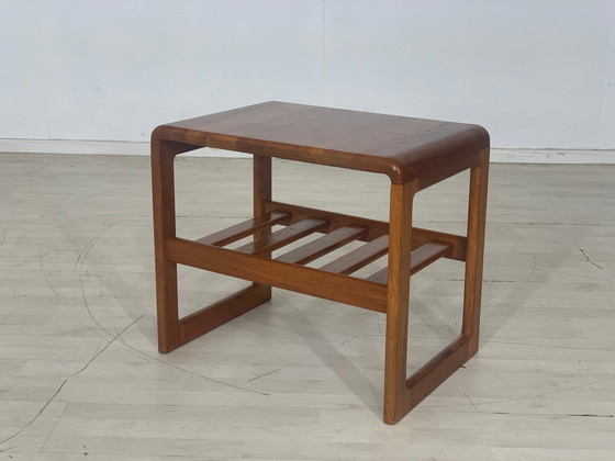 Image 1 of Danish teak coffee table side table vintage