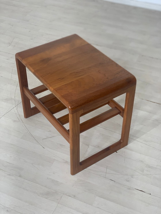 Image 1 of Danish teak coffee table side table vintage