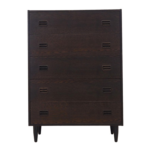 Oak Chest Of Drawers, Danish Design, 1970S, Production: Denmark