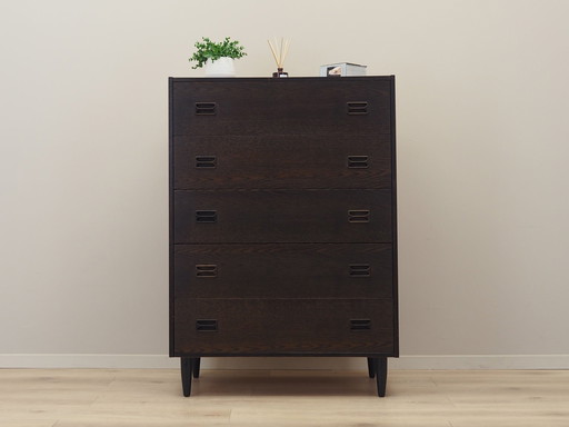 Oak Chest Of Drawers, Danish Design, 1970S, Production: Denmark