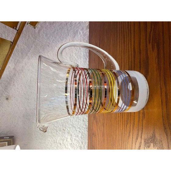 Image 1 of Vintage glass pitcher, 1950