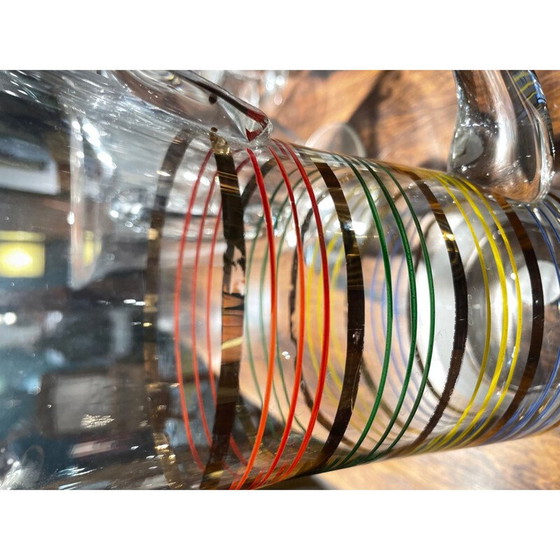 Image 1 of Vintage glass pitcher, 1950