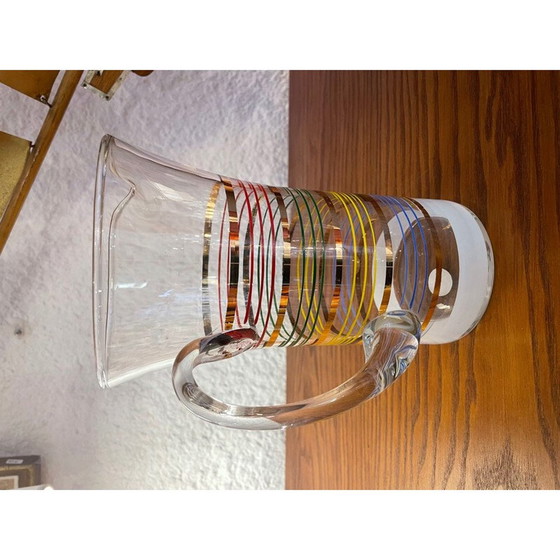 Image 1 of Vintage glass pitcher, 1950