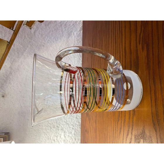 Image 1 of Vintage glass pitcher, 1950