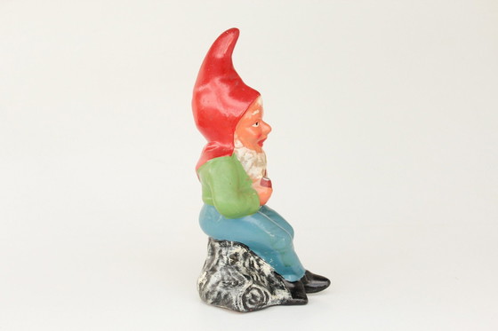 Image 1 of Ddr Garden Gnome Sitting With Pipe, Griebel