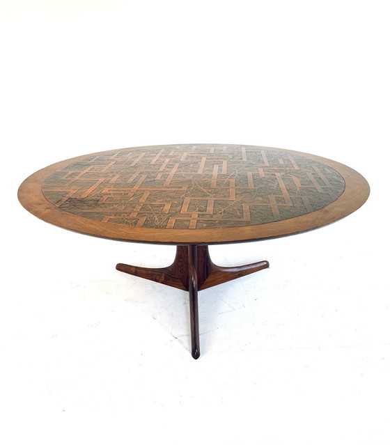 Image 1 of Table basse en cuivre