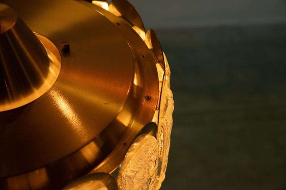 Image 1 of Lampe suspendue vintage en verre Vitrika, design danois