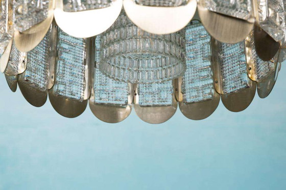 Image 1 of Lampe suspendue vintage en verre Vitrika, design danois