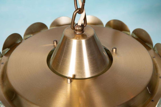 Image 1 of Lampe suspendue vintage en verre Vitrika, design danois