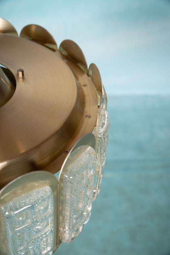 Image 1 of Lampe suspendue vintage en verre Vitrika, design danois