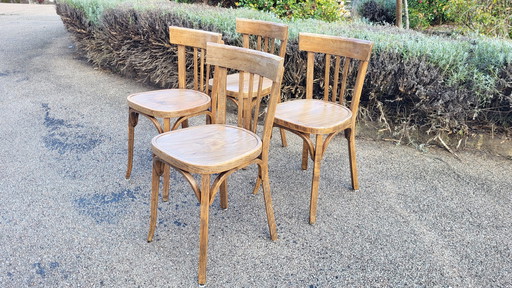 4x Baumann Bistro Chairs N°43