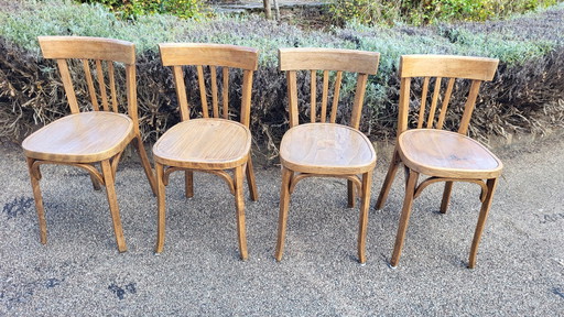 4x Baumann Bistro Chairs N°43