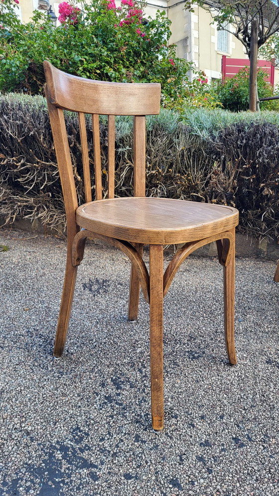 Image 1 of 4x Baumann Bistro Chairs N°43