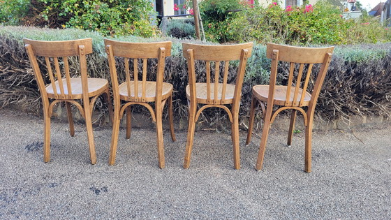 Image 1 of 4x Baumann Bistro Chairs N°43