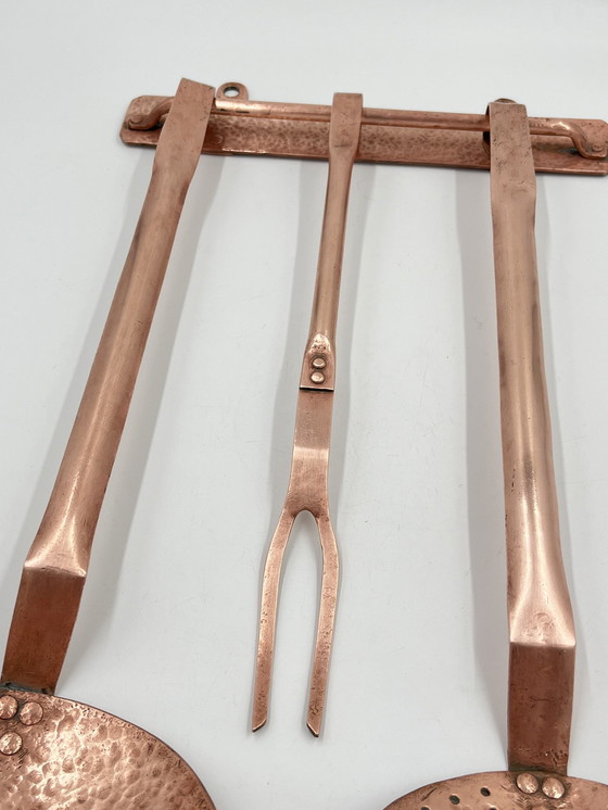 Image 1 of Kitchen Cutlery With Pink Copper Arch