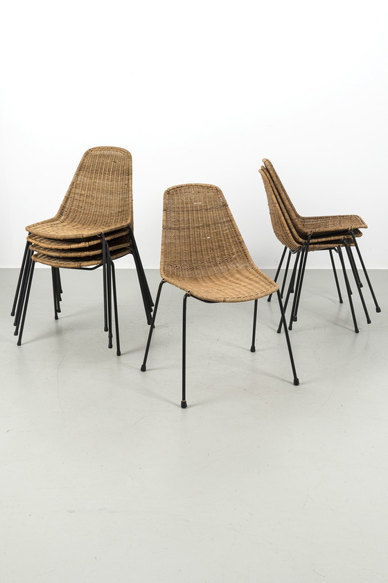 Image 1 of 8x Gian Franco Legler chair