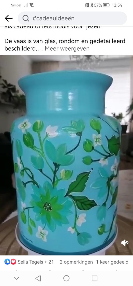 Image 1 of Hand-painted Vase