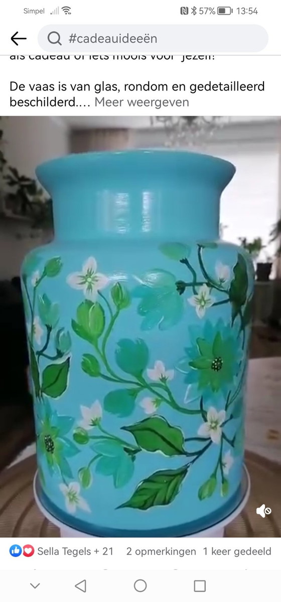 Image 1 of Hand-painted Vase