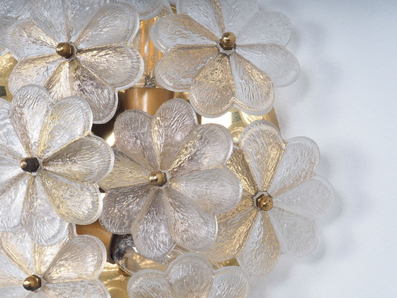 Image 1 of Ernst Palme crystal flower lamp, 1970s