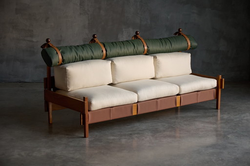 "Tonico" Three-Seat Sofa By Sergio Rodrigues, Brazil, 1963