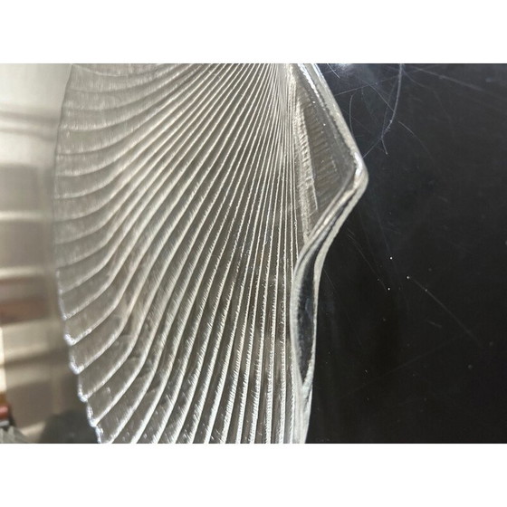 Image 1 of Set of 6 vintage shell glass plates, France 1980s