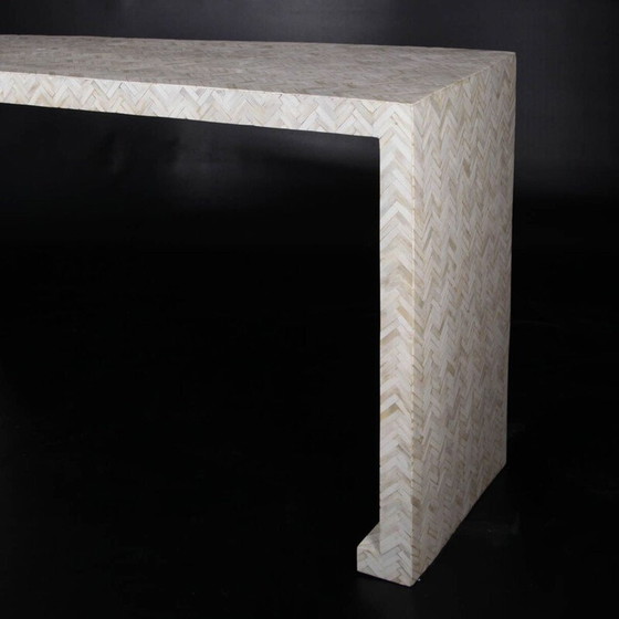 Image 1 of Vintage console in bone marquetry