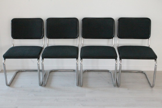 Image 1 of 4x chaises Thonet, modèle S32 Cesca de Marcel Breuer