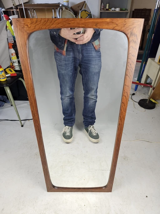 Rosewood Wooden Mirror Danish