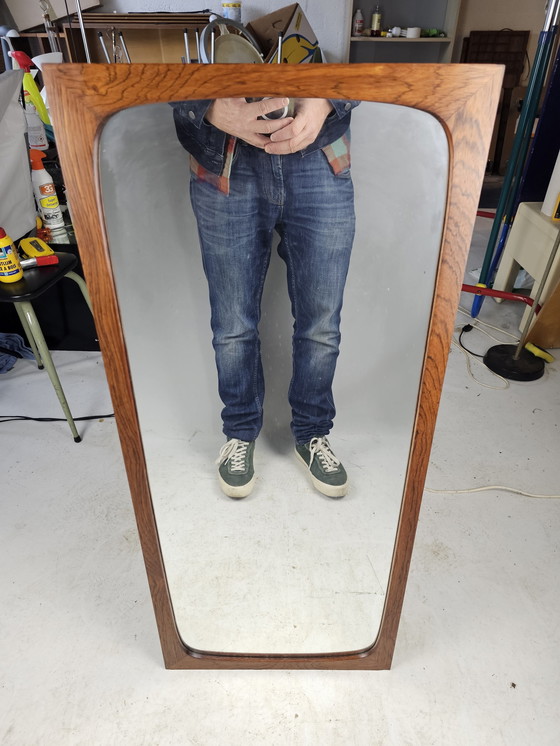 Image 1 of Rosewood Wooden Mirror Danish