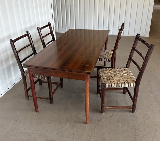 Image 1 of Large Rosewood Dining Table 1960s, Extendable