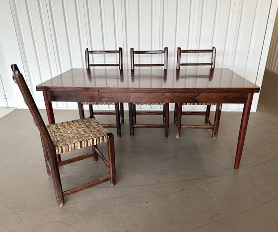 Image 1 of Large Rosewood Dining Table 1960s, Extendable