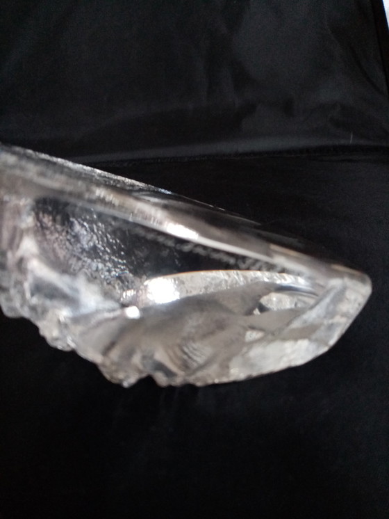 Image 1 of Swedish Crystal Deco Piece Design by Mats Jonasson 70s