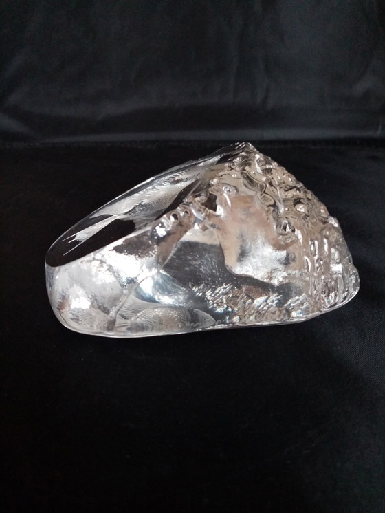 Image 1 of Swedish Crystal Deco Piece Design by Mats Jonasson 70s