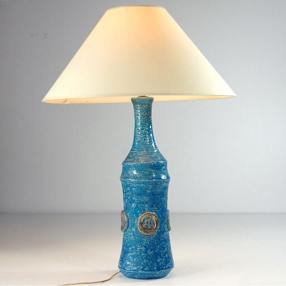 Image 1 of Vintage ceramic table lamp by Aldo Londi for Bitossi, 1960s