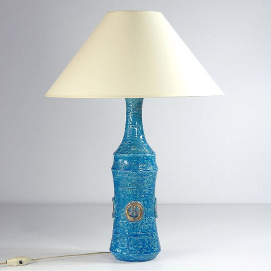 Image 1 of Vintage ceramic table lamp by Aldo Londi for Bitossi, 1960s