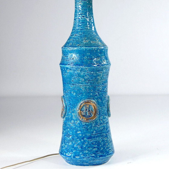 Image 1 of Vintage ceramic table lamp by Aldo Londi for Bitossi, 1960s