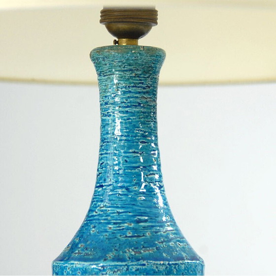 Image 1 of Vintage ceramic table lamp by Aldo Londi for Bitossi, 1960s
