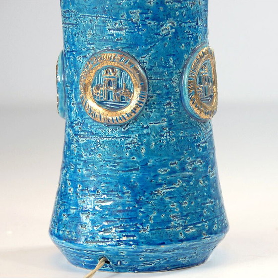Image 1 of Vintage ceramic table lamp by Aldo Londi for Bitossi, 1960s