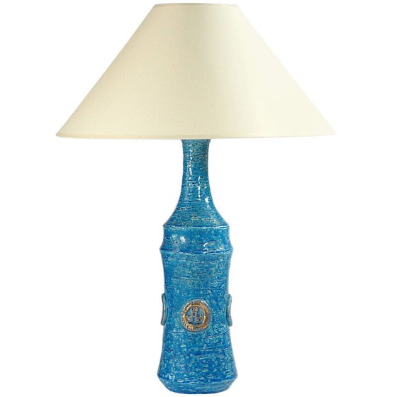 Image 1 of Vintage ceramic table lamp by Aldo Londi for Bitossi, 1960s