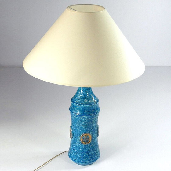 Image 1 of Vintage ceramic table lamp by Aldo Londi for Bitossi, 1960s