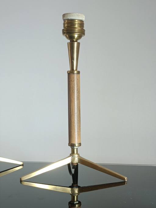 Pair Of Tripod Lamps 60's