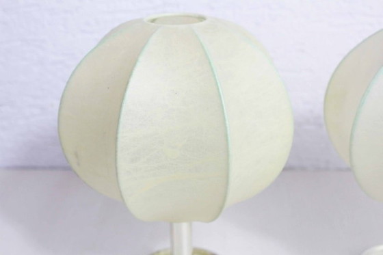 Image 1 of 2X Cocoon Table Or Bedside Lamps By Friedal Wauer 