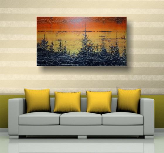 Image 1 of #H(E)Artwork #234 Signed Art Painting On Canvas Art Painting Xxl Big