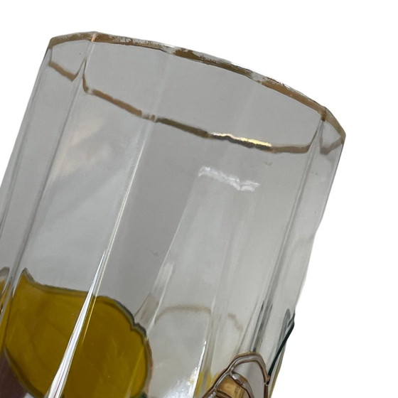 Image 1 of Paul Nagel - Set of 6 - Hand painted (water or lemonade) glasses from the ‘Tiffany’ series - Made in Germany