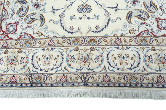 Image 1 of Hand-knotted Nain 9 La With Silk - Oriental Rug 310 X 203 Cm